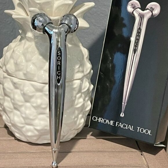 🆕️🆑️ Sorich Chrome Facial Tool  360° Dual Roller for Contours & Lifting - Picture 6 of 7